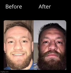 Before x After y Meme Template