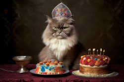 Birthday cat meme Meme Template