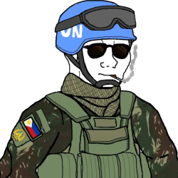 Wojak Filipino UN Peacekeeper Meme Template