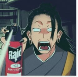 Geto raid spray Meme Template