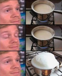 Boiling milk Meme Template