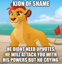 Kion of shame Meme Template