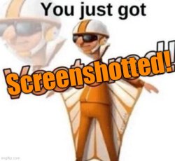 You just got screenshotted Meme Template