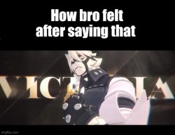 How bro felt after saying that (Von Lycaon edition) Meme Template