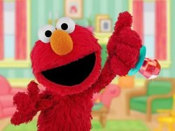 Elmo saying good luck Meme Template