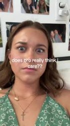 does bro really think i care?? Meme Template