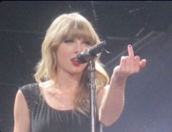 Taylor Swift flipping the bird Meme Template