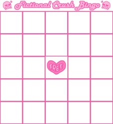 fictional crush bingo Meme Template