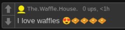 I love waffles Meme Template