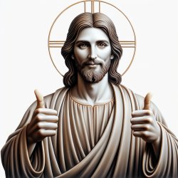 Jesus holding 2 thumbs up Meme Template