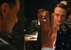 Three fingers inglourious basterds Meme Template