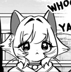 100kanojo Tama catgirl Meme Template