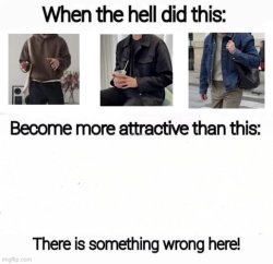 When the hell did this: become more attractive than this: Meme Template