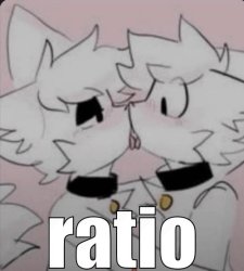 ratio furries kissing Meme Template