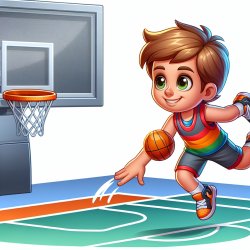 Little boy Aiden throws 3 pointer Meme Template