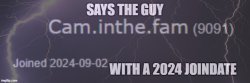 says the guy with a 2024 joindate Meme Template