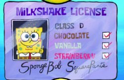 milkshake license Meme Template