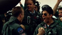 top gun celebration scene Meme Template