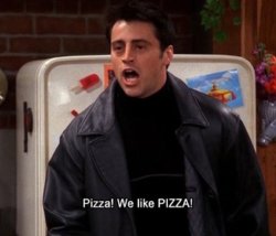 Joey likes pizza Meme Template