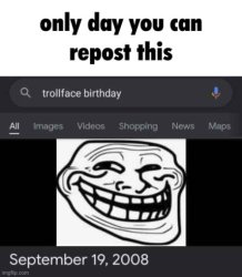 Trollface birthday Meme Template