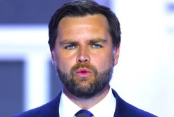 J.D. Vance eyeliner makeup lips Republican neo-nazi fascism Meme Template