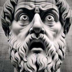 aristotle shocked face Meme Template