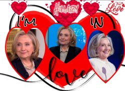 Hillary Heart Throb Meme Template