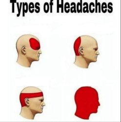 Types of Headaches (slots empty) Meme Template