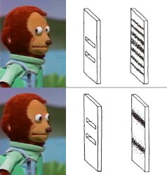 double slit Meme Template