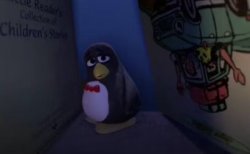 depressed penguin Meme Template