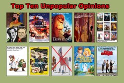 top ten unpopular opinions Meme Template