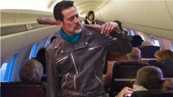 United Airlines Negan Meme Template