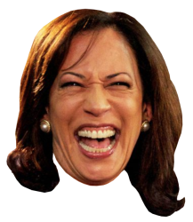 kamala - NO BRAIN Meme Template