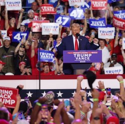 Trump Rally Crowd Meme Template