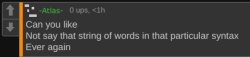 Can you not say that string of words in that particular syntax Meme Template