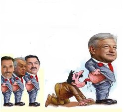 Chairo lamiéndole el culo al mierdas de palacio amlo Meme Template