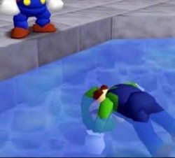 luigi drowned Meme Template