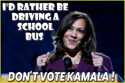 KAMALA - RATHER DRIVE BUS Meme Template