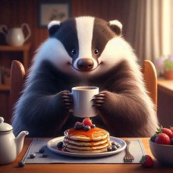 Badger Breakfast Meme Template