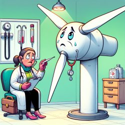 wind turbine that is sick and that is at a doctor's appointment Meme Template