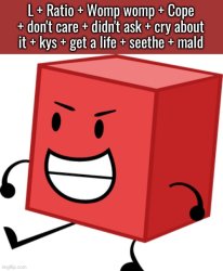 Blocky L + Ratio Meme Template