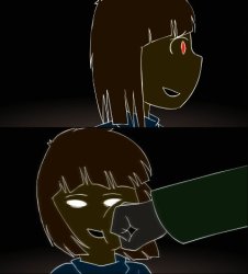 frisk getting punched Meme Template