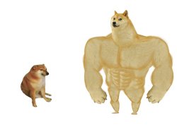 Big dog small dog reverse Meme Template