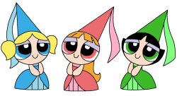 Princess Blossom Bubbles and Buttercup Meme Template