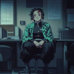 tanjiro office Meme Template