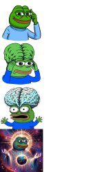 Increasing intelligence pepe Meme Template