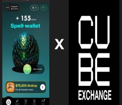 Spell wallet X Cube Exchange Meme Template