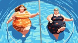 Two Fat Women In Pool Meme Template