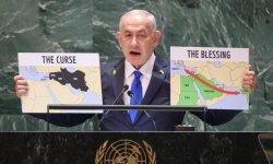 Netanyahu curse and blessing speech at the UN Meme Template