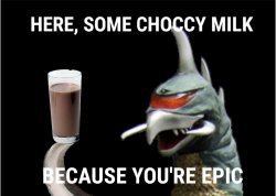 Gigan Choccy Milk Meme Template